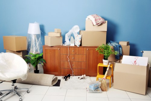 Man and van moving service in Beckenham with a local residential street