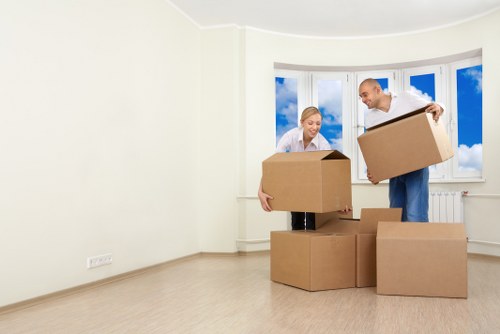 Careful handling of household items during a man and van removal job