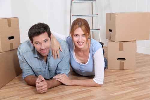 House movers preparing a local Beckenham home move